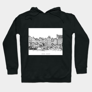 Amsterdam City Netherlands Travel Art Hoodie